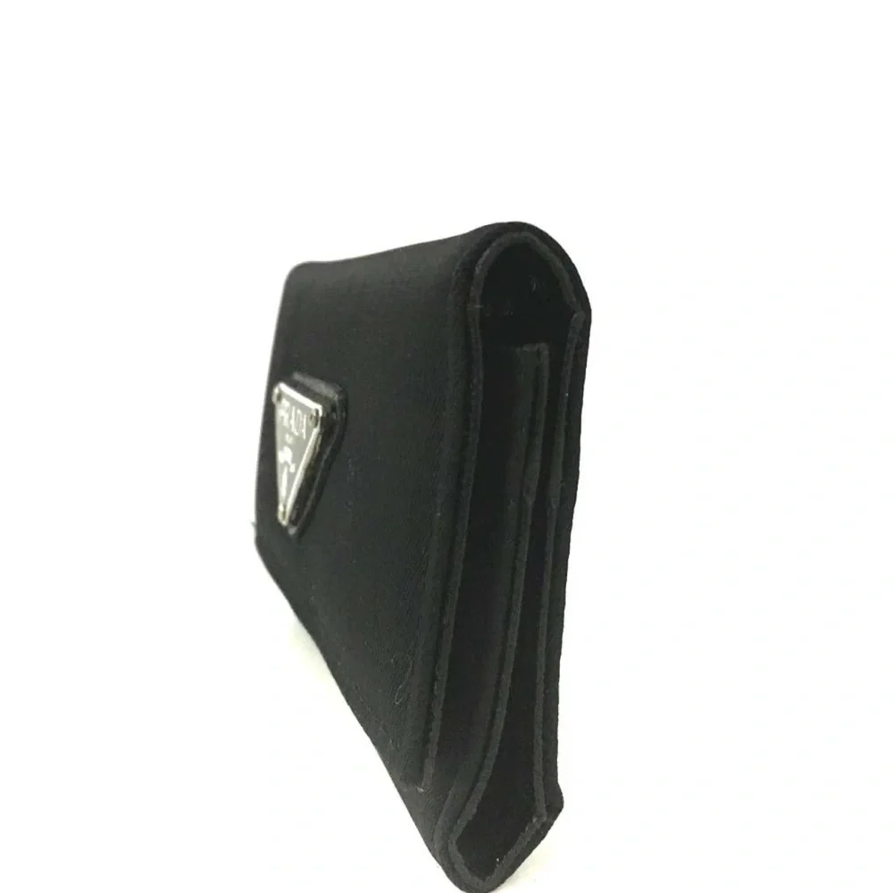🔥PRADA LOGO PLATE NYLON LEATHER 6 RING KEY HOLDER🔥
